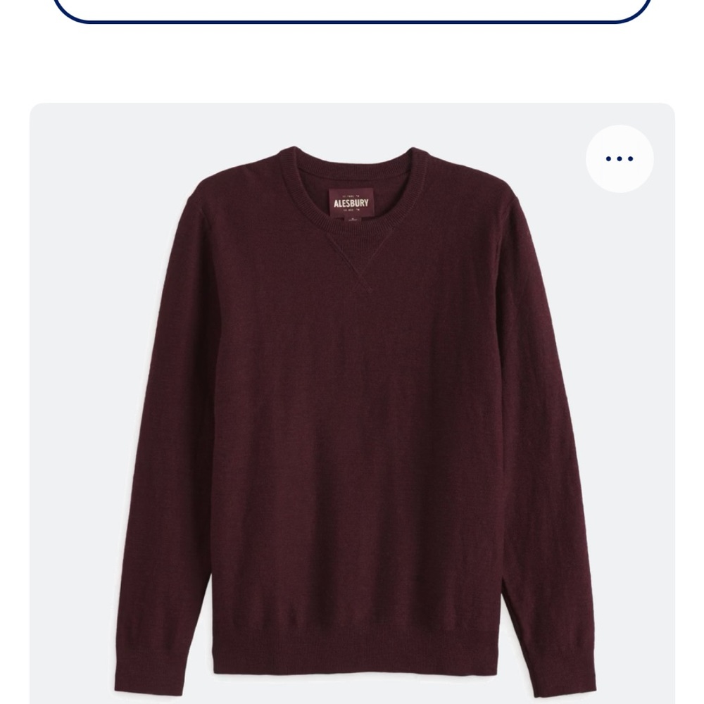 Alesbury Men's V-Neck Maroon Sweater